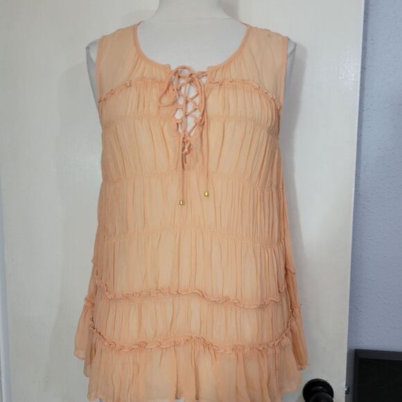 Anthropologie floreat calla lace up blouse - Picture 2 of 11